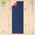 Gaiam Tappetino Yoga Reversibile 3 mm Navy/Pink Pratica Yoga Asana