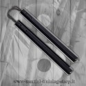 Nunchaku Ottagonale Legno Nero con Corda Arti Marziali Cinesi Kung Fu Karate