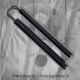 Nunchaku Ottagonale Legno Nero con Corda Arti Marziali Cinesi Kung Fu Karate
